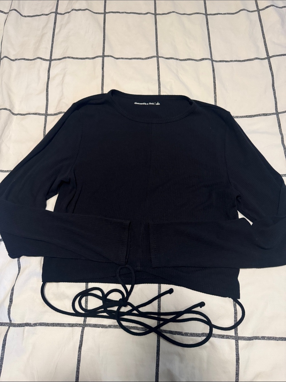 Abercrombie and Fitch long sleeve with ties size L